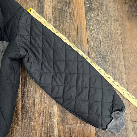 Carhartt Flannel Lined Active Jacket Loose Fit Firm Duck 0J0140 Size Large Gray - Picture 14 of 16
